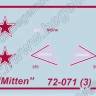 Декаль Я_ковле_в Я_к-130 Mitten. Масштаб 1:72