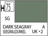 Краска водоразбавляемая художественная MR.HOBBY DARK SEAGRAY (Полу-глянцевая) 10мл. - фото 1