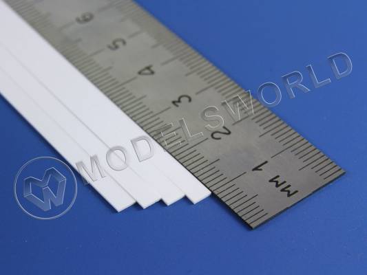 Полоска пластиковая для масштаба HO, 0.6х3.4 мм, 10 шт