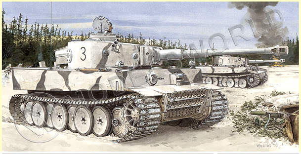 Склеиваемая пластиковая модель Танк Tiger I Initial Production s.Pz.Abt.502 (Ленинград 1942-43 гг). Масштаб 1:35 - фото 1