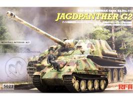 Склеиваемая пластиковая модель Немецкая САУ Jagdpanther G2 с полным интерьером. Масштаб 1:35