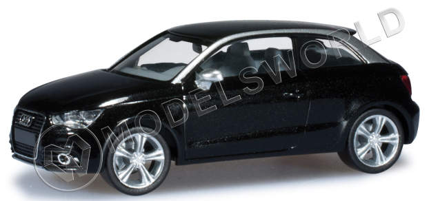 Модель автомобиля Audi A1, черный. H0 1:87 - фото 1