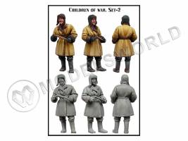 Фигура Дети войны, набор №2, одна фигура. Масштаб 1:35