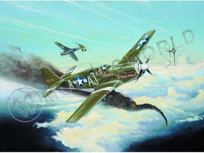 Склеиваемая пластиковая модель Американский истребитель P-51B Mustang II + КОМПЛЕКТ ДОПОЛНЕНИЙ. Масштаб 1:32 - фото 1