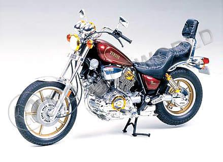 Склеиваемая пластиковая модель мотоцикла Yamaha XV1000 Virago. Масштаб 1:12 - фото 1