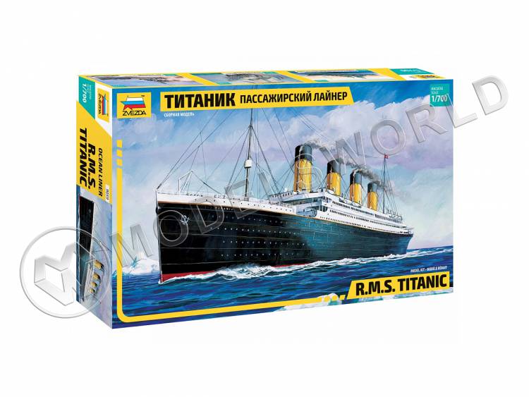Склеиваемая пластиковая модель  Пассажирский лайнер "Титаник". Масштаб 1:700 - фото 1
