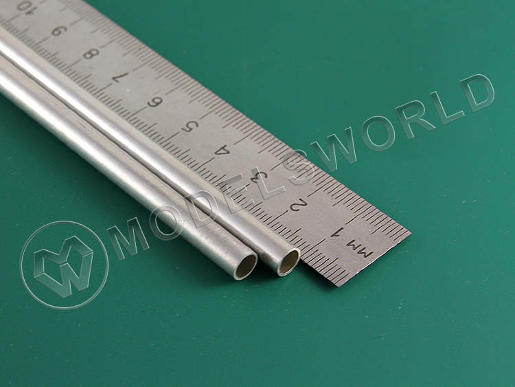 Тонкостенная алюминиевая трубка 6x0.45 мм, 2 шт - фото 1