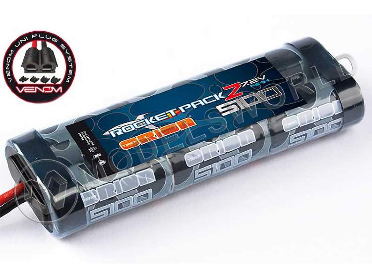Аккумулятор Orion Rocket Pack 2 Ni-Mh 7.2V, 5100mAh (Tamiya, Dean's, TRX, EC3 Venom Plug) - фото 1