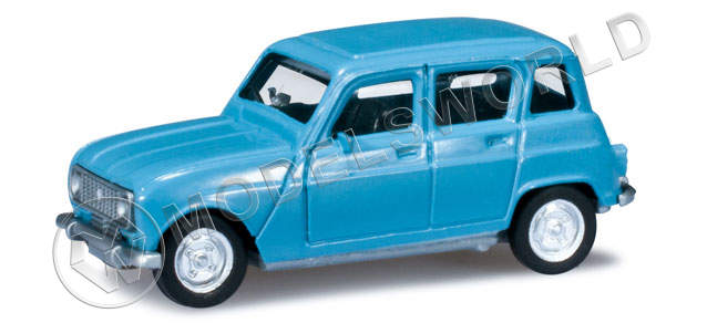 Модель автомобиля Renault R4, голубой. H0 1:87 - фото 1