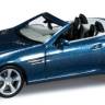 Модель автомобиля Mercedes-Benz SLK Roadster, синий металлик. H0 1:87