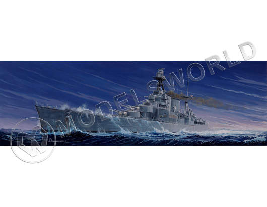 Сборная пластиковая модель линейный крейсер HMS Hood. Масштаб 1:350 - фото 1