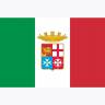 Военно-морской флаг Италии. Размер 45х28 мм