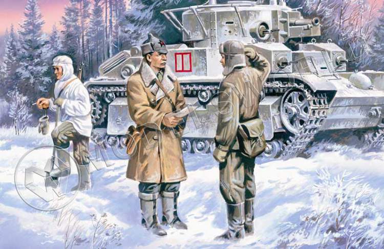 Фигуры Советская пехота, 1939-1942 гг. Масштаб 1:35 - фото 1