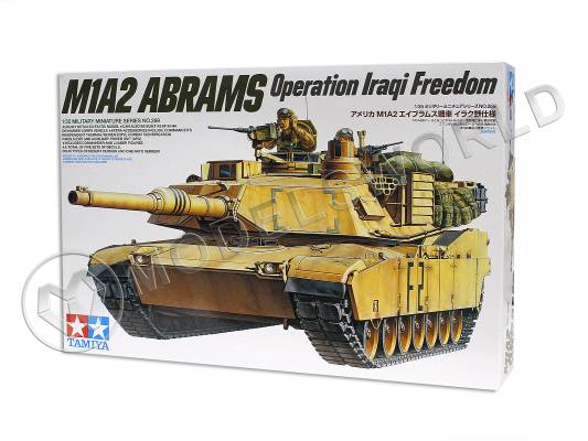 Склеиваемая пластиковая модель M1A2 ABRAMS  Американский танк (иракский конфликт). Масштаб 1:35