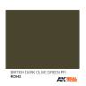 Акриловая лаковая краска AK Interactive Real Colors. British Dark Olive Green PFI. 10 мл