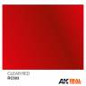 Акриловая лаковая краска AK Interactive Real Colors. Clear Red. 10 мл