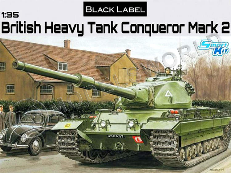 Склеиваемая пластиковая модель British Heavy Tank Conqueror. Масштаб 1:35 - фото 1