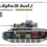 Склеиваемая пластиковая модель Немецкий танк Pz.Kpfw.III Ausf.J с полным интерьером. Масштаб 1:35