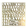 Буквы и цифры, латунь, 10 мм. 1 шт.