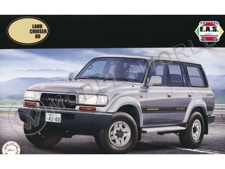 Склеиваемая пластиковая модель внедорожник Toyota Land Cruiser 80. Масштаб 1:24 - фото 1