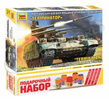 Склеиваемая пластиковая модель БМПТ Терминатор. Масштаб 1:72 (С красками)