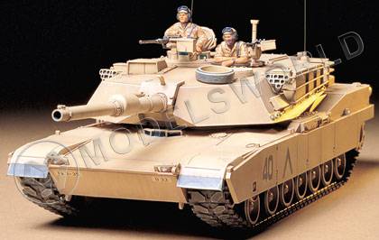 Склеиваемая пластиковая модель Американский танк M1A1 Abrams. Масштаб 1:35 - фото 1