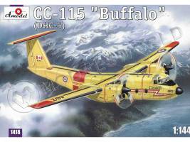 Склеиваемая пластиковая модель Cамолет CC-115 Buffalo (DHC-5)  + МАСКА. Масштаб 1:144