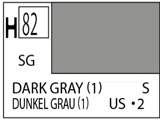 Краска водоразбавляемая художественная MR.HOBBY DARK GRAY 1 (Полу-глянцевая) 10мл. - фото 1