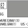 Краска водоразбавляемая художественная MR.HOBBY DARK GRAY 1 (Полу-глянцевая) 10мл.