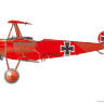 Склеиваемая пластиковая модель самолета Fokker Dr. I. Масштаб 1:48