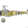 Склеиваемая пластиковая модель самолета Fokker Dr. I. Масштаб 1:48