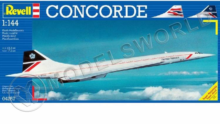 Склеиваемая пластиковая модель Конкорд "Британские авиалинии" и "Айр Франс". Масштаб 1:144 - фото 1