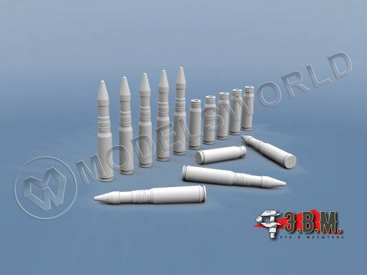 Снаряды и гильзы 30 мм бронебойные. Масштаб 1:35
