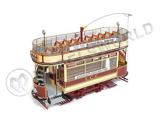 Набор для постройки модели трамвая LONDON L.C.C.106. Масштаб 1:24 - фото 1