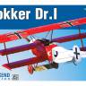 Склеиваемая пластиковая модель самолета Fokker Dr.I. Weekend. Масштаб 1:48