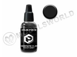 Акриловая краска Pacific88 Aero Черный графит (Graphite black), 18 мл