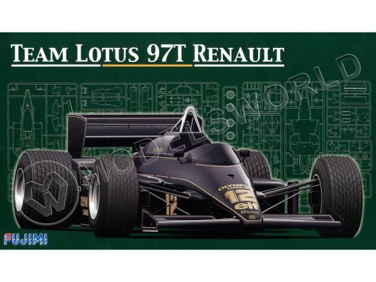 Склеиваемая пластиковая модель болид Lotus 97T 1985 F1. Масштаб 1:20