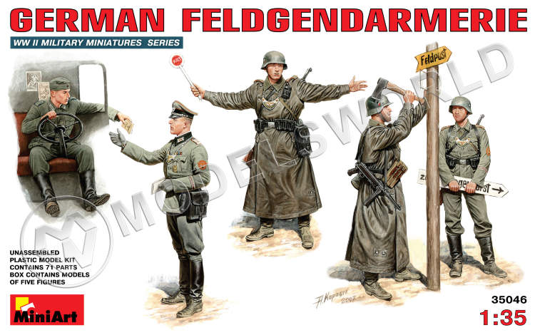 Немецкая полевая жандармерия. Масштаб 1:35 - фото 1
