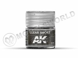 Акриловая лаковая краска AK Interactive Real Colors. Clear Smoke. 10 мл
