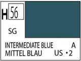 Краска водоразбавляемая художественная MR.HOBBY INTERMEDIATE BLUE (полуматовая), 10 мл