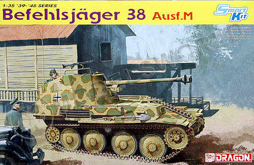 Склеиваемая пластиковая модель Немецкая САУ Befehlsjager 38 Ausf.M. Масштаб 1:35 - фото 1