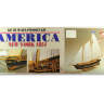 Набор для постройки модели корабля AMERICA американская крейсерская яхта. Масштаб 1:56