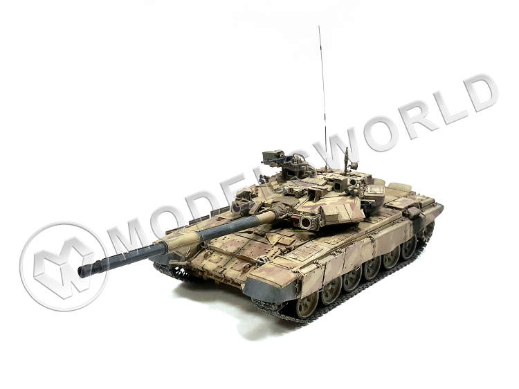 Готовая модель, российский основной боевой танк Т-90 в масштабе 1:35 - фото 1