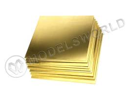 Латунь 1.6 мм, лист 15х30 см, 1 шт