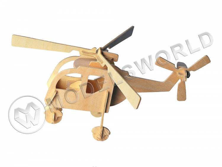 Сборная деревянная модель Вертолет - фото 1