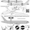 Конверсионный набор из смолы для модели самолёта Боинг 767-300 производства Звезда (7005) или Revell (03862) из полиуретановой смолы. 1/144