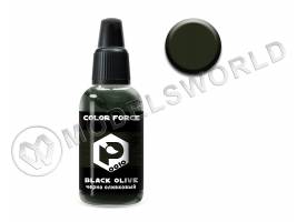 Акриловая краска Pacific88 Aero Черно оливковый (Black olive), 18 мл