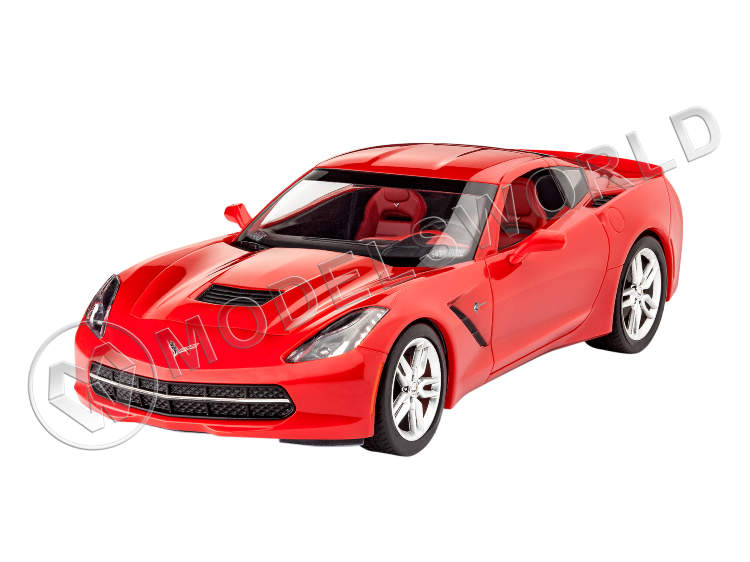 Склеиваемая пластиковая модель Автомобиль  Corvette Stingray. Масштаб 1:24 - фото 1