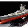 Склеиваемая пластиковая модель линкора Yamato - набор Премиум + деревянная палуба + точеные стволы + фигуры + фототравление. Масштаб 1:350