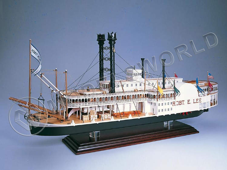 Набор для постройки модели американского речного парохода ROBERT E. LEE 1870 г. Масштаб 1:150 - фото 1